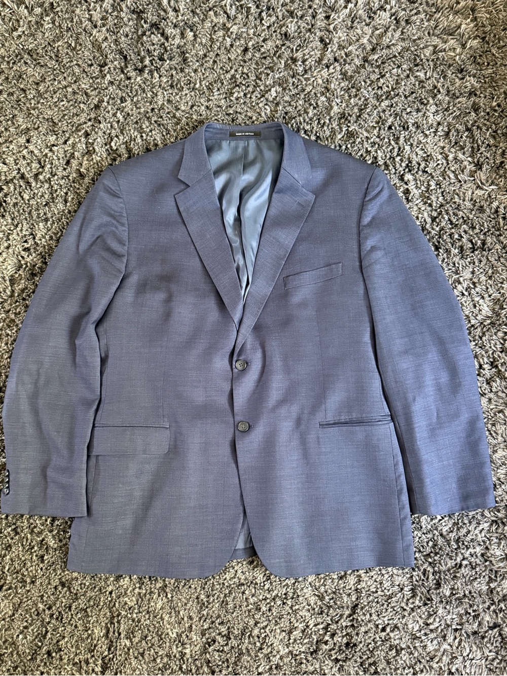 Kenneth Cole Men's Slate Blue Two-Button Sport Coat